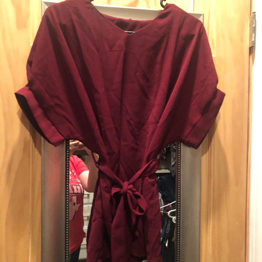 Tie blouse